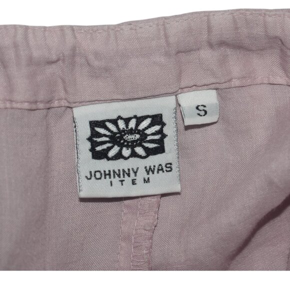 Vintage Maxi Skirt Johnny Was Dusty Lilac Drawcord S - Picture 6 of 9